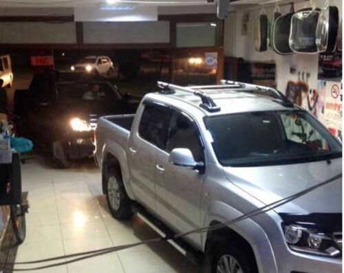 For Mitsubishi Triton L200 Roof Rails Racks Cross Bars Set Shark Style 2006-15