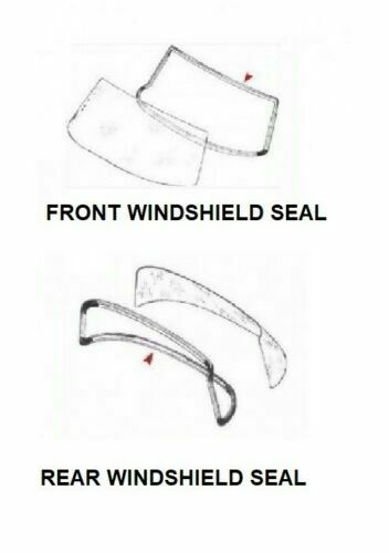 Mercedes W123 Front and Rear Window Seals, Sunroof Repair Kit, Seal Belt 4pc
