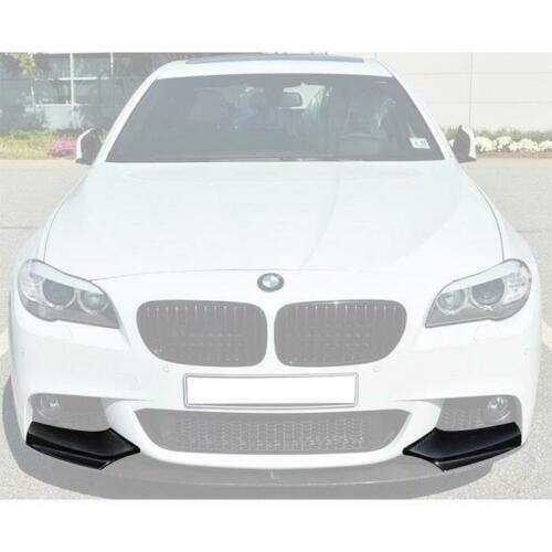 Piano Black Front Bumper Splitter Lip Flaps 2 pcs for BMW F10 5 Series 2010-2016