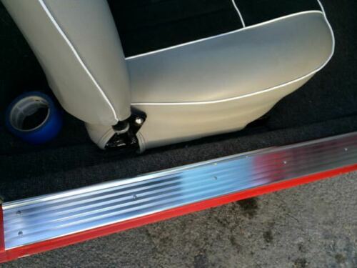 Door Sill Cover Plate Set 2 pcs Left Right Aluminium For Karmann Ghia Till 7m/64