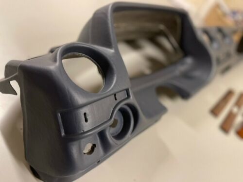 Rare Mercedes-Benz W123 Complete Top Dashboard Dark Blue Leatherette