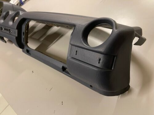 Rare Mercedes-Benz W123 Complete Top Dashboard Dark Blue Leatherette