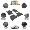 Premium 4,5D Car Floor Mat for Seat Ibiza 2009 - 2017