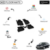 4D Premium Rubber Car Floor Mat for Vw Jetta 2005 - 2010
