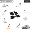 4D Premium Rubber Car Floor Mat for Vw Scirocco 2008 - Up