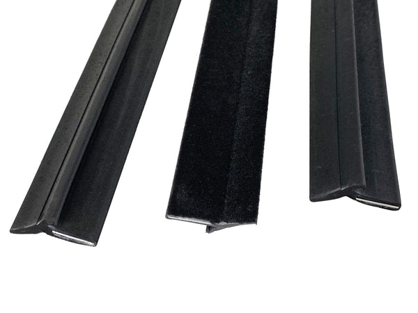 Door Weatherstrip Scraper Running Channel Rubber Seal Set For Mercedes W123