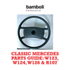Classic Mercedes parts guide — W123, W124, W126 and R107 steering wheel