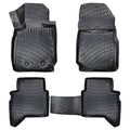 3D Floor Mats Liner Interior Protector Fit Ford Ranger 2012-Up (Black)