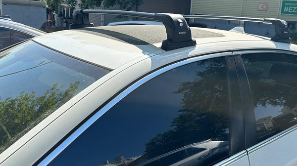 Mercedes EQE 2022-2026 Compatible Premium Black Roof Rack Crossbars
