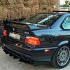 Bmw E36 Sedan Coupe Cabriolet Compatible Metal GTR Rear Bumper Lower Skirt Diffuser