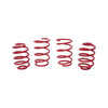 Bmw E46 1997-2006 Compatible Red Color Sport Lowering Coil Spring Suspension Upgrade Set