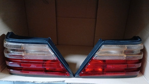 Mercedes W124 1985-1993 300E Compatible Rear Taillight Set R+L US Spec Pink E500 Hella Type
