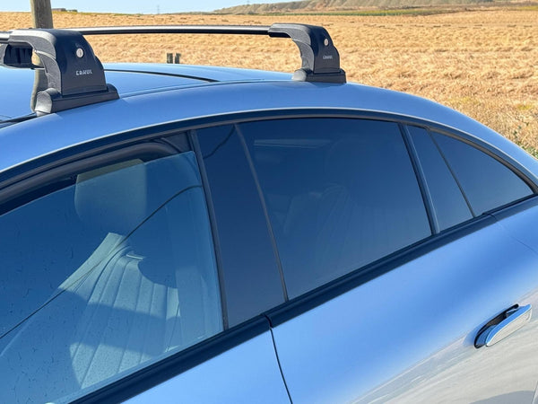 Mercedes C Class W204 2007-2014 Compatible Silver Color Premium Quality Crossbars Set Roof Rack