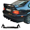 Bmw E36 Sedan Coupe Cabriolet Compatible Metal GTR Rear Bumper Lower Skirt Diffuser