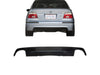 BMW E39 1995-2004 Compatible Rear Bumper Lower Diffuser Insert Dual Exhaust