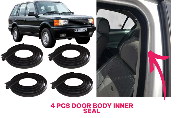 Range Rover P38 1994-2002 Compatible Velvet Rubber Door Inner Body Seal Weatherstrip LR