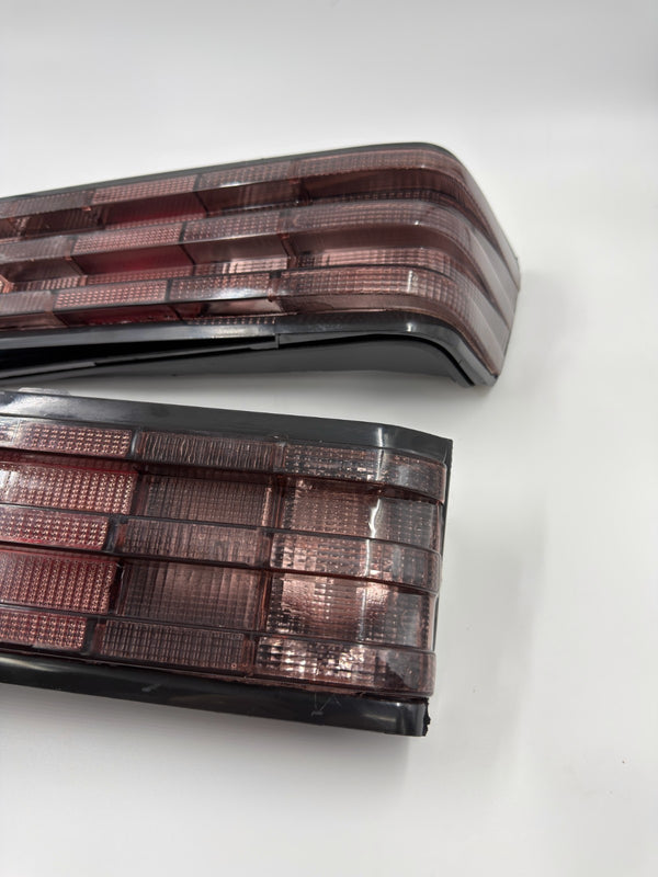 Mercedes W201 1984-1993 Compatible Rear Taillight Set Left and Right Smoke Pink Hella Type