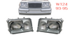 Mercedes W124 C124 S124 A124 E Class 1993-1995 Compatible Headlight Right + Left Set