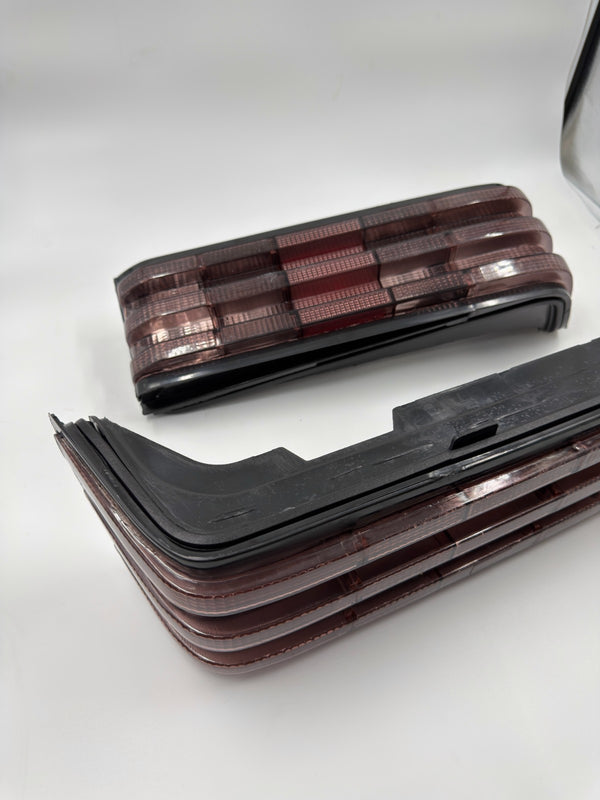 Mercedes W201 1984-1993 Compatible Rear Taillight Set Left and Right Smoke Pink Hella Type
