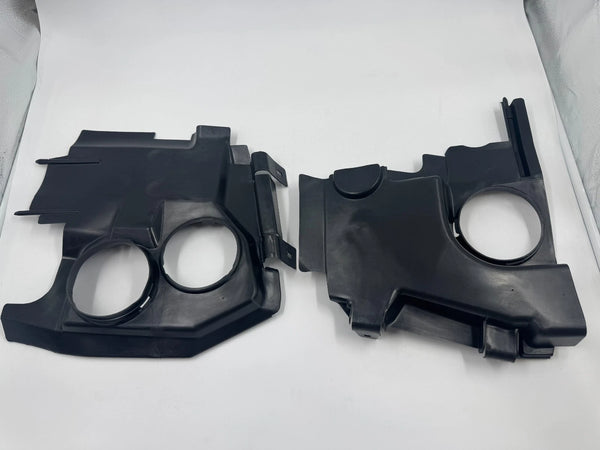 BMW E34 Compatible Headlight Behind Cover Trim Left and Right Side 2pc 2118850553