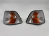BMW E36 1991-1998 Compatible White Turn Signal Indicator Light Side Marker Set 9403095 9403096