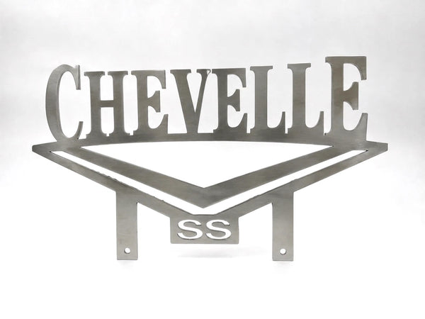 Chevelle SS Club Classic Metal Hot Rod Window Sign Plaque Laser Cut 8x13"