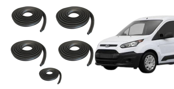 Ford Transit Connect 2014-2023 Compatible Front Sliding Rear Doors Weatherstrip 5pcs