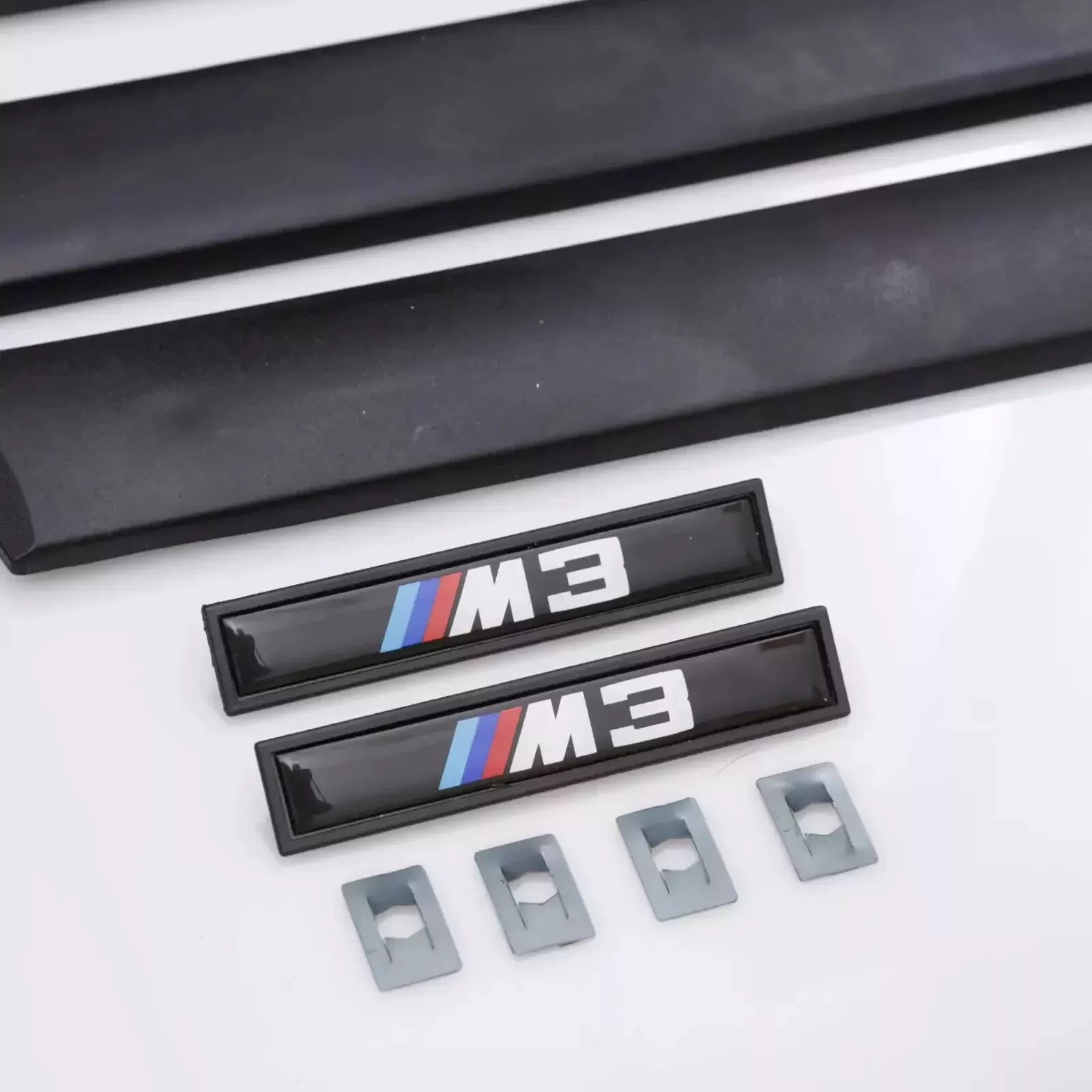 Black Body Side Molding For BMW E36 M3 Cabrio 2Dr 1992-1998 – Clip-On Trim Set