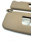 BMW E30 Coupe 320i Compatible Sunvisor Beige Pair with Vanity Mirror Cover