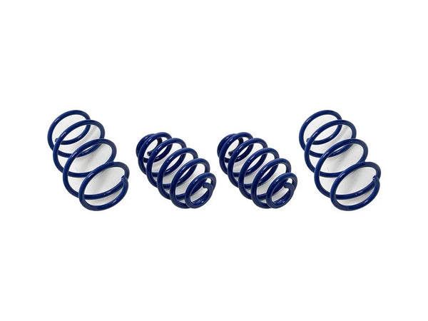 Bmw E46 1997-2006 Blue 4pcs Compatible Sport Lowering Coil Spring Suspension Upgrade Set