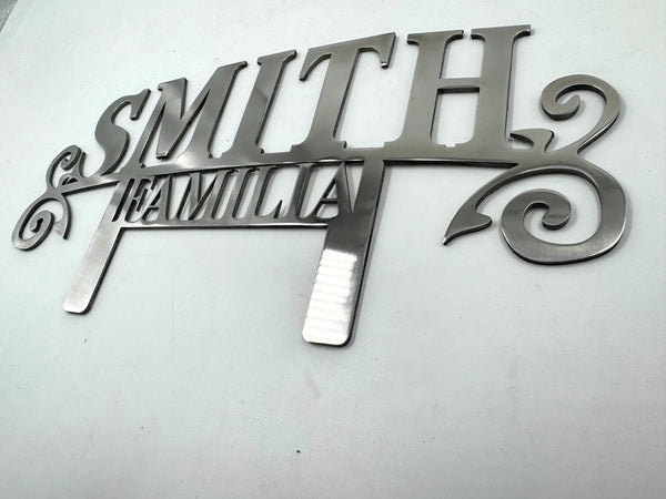 Smith Familia Club Classic Metal Hot Rod Window Sign Plaque Laser Cut 8x13"