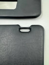 BMW E30 Sedan 320i Compatible Sunvisor Black Pair with Vanity Mirror Cover