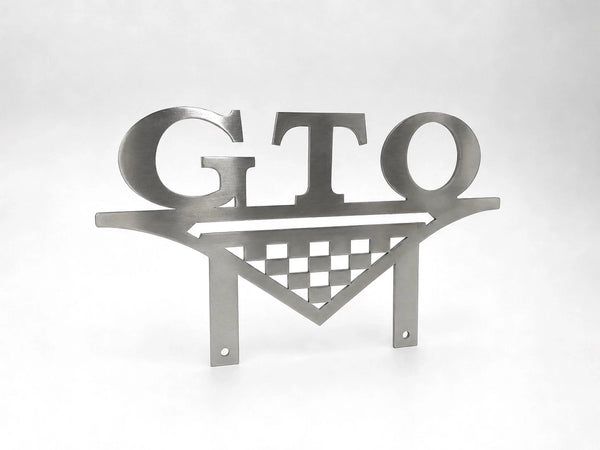 GTO Club Classic Metal Hot Rod Window Sign Plaque Laser Cut 8x12"