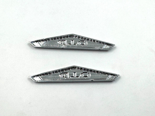 Pontiac GTO Compatible Decorative Fender Emblem Ornament Badge Red 2pcs