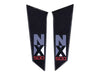 Honda NX500 Black 2025 Compatible Polyurethane 6D Carbon Fiber Tank Pad Sticker Set 17 Pieces