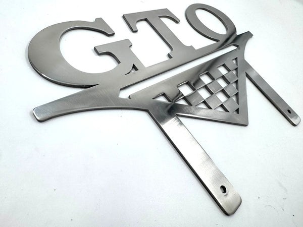 GTO Club Classic Metal Hot Rod Window Sign Plaque Laser Cut 8x12"