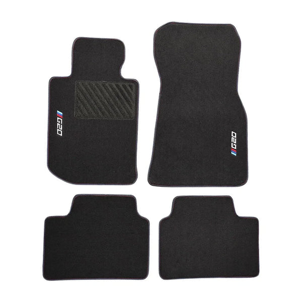 BMW G20 3 Series Sedan 2019-2026 Compatible Black Carpet Floor Mat Set