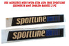 Mercedes W201 W124 C124 A124 190E Sportline Cosworth AMG Compatible Emblem Badges 2pcs