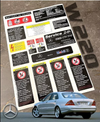 Mercedes-Benz W220 S Class Compatible Decal Set Stickers All Models Best Quality