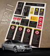 Mercedes-Benz W211 E Class Compatible Decal Set Stickers All Models Best Quality