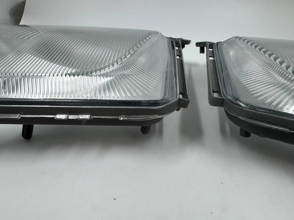 Mercedes-Benz W124 93-95 Compatible Headlight Glass With Frame Right + Left Set