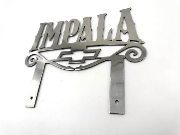 Impala Car Club Classic Metal Hot Rod Window Sign Plaque Laser Cut 7x9"
