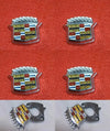 Cadillac Fleetwood Eldorado Deville Seville 1977-1992 Compatible Silver Color Repro Trunk Lock Cover Emblem