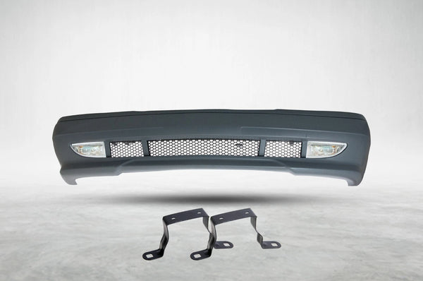 Mercedes W202 1993-2000 With Fog Lights Compatible Front Bumper Amg Type