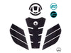CF 250 SR 2023 Compatible Polyurethane 6D Carbon Fiber Tank Pad Sticker Set 14 Pieces