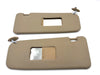 BMW E30 Coupe 320i Compatible Sunvisor Beige Pair with Vanity Mirror Cover