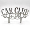 Car Club Classic Metal Hot Rod Window Sign Plaque Laser Cut 8x13"