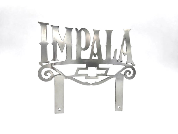 Impala Car Club Classic Metal Hot Rod Window Sign Plaque Laser Cut 7x9"