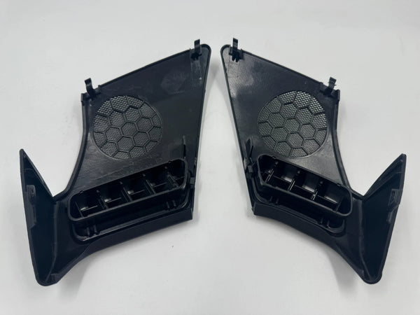 Mercedes E Series W210 96-99 Compatible Front Dashboard Speaker Cover Left+Right 2pcs Black