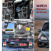Mercedes-Benz W203 C Class Compatible Decal Set Stickers All Models Best Quality